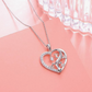 Lizard Heart Necklace Diamond Pendant Baby Gecko Jewelry Chain Birthday Gift 925 Sterling Silver 20in.