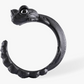 Black Lizard Ring Baby Gecko Jewelry Birthday Gift