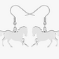 Colorful Horse Earrings Dangle Horse Cowgirl Jewelry Birthday Gift Silver Stainless Steel