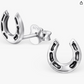 Cute Small Horseshoe Earrings Horse Lucky Jewelry Birthday Gift 925 Sterling Silver