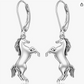 Cute Horse Hanging Earrings Leverback Dangle Horse Cowgirl Jewelry Birthday Gift 925 Sterling Silver