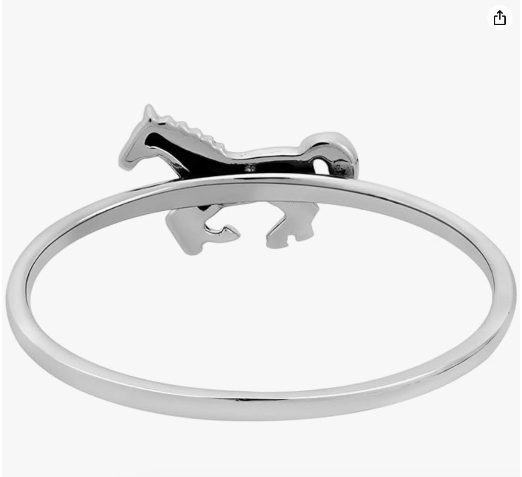 Running Stallion Horse Ring Free Spirit Horse Cowgirl Jewelry Birthday Gift 925 Sterling Silver