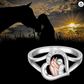 Diamond Horse Hug Ring Cowgirl Horse Jewelry Birthday Gift Rose Gold 925 Sterling Silver