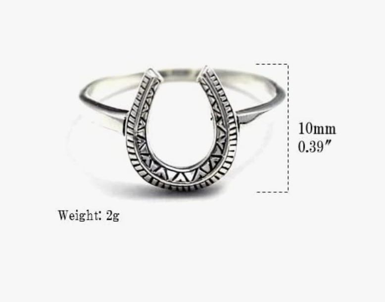 Tribal Horse Ring Cowgirl Lucky Horse Jewelry Birthday Gift Rose Gold 925 Sterling Silver