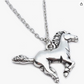 Stainless Steel Horse Necklace Cowgirl Pendant Chain Jockey Jewelry Silver Birthday Gift