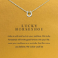 Small Dainty Lucky Horseshoe Necklace Pendant Cowgirl Chain Jewelry Birthday Gift Stainless Steel 20in.