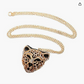 Gold Silver Leopard Pendant Jaguar Diamond Necklace Cheetah Chain Panther Jewelry Birthday Gift 24in.
