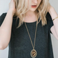 Gold Cheetah Pendant Necklace Leopard Print Chain Jaguar Jewelry Birthday Gift 32in.