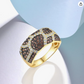 Cute Leopard Print Ring Cheetah Jaguar Ring Gold Diamond Panther Snake Skin Jewelry Birthday Gift