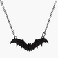 Cute Small Bat Necklace Black Bat Wing Pendant Chain Halloween Jewelry Birthday Gift 20in.