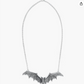 Black Bat Necklace Bat Wing Pendant Chain Gothic Mystic Witch Halloween Jewelry Birthday Gift 20in.