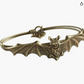 Vintage Adjustable Bat Bangle Bracelet Bat Wing Gothic Mystic Witch Bracelet Halloween Jewelry Birthday Gift Stainless Steel