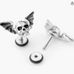 Skull Head Bat Earrings Deathbat Gothic Mystic Witch Bat Skeleton Hands Earring Halloween Jewelry Birthday Gift Stainless Steel
