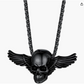 Deathbat Necklace Skull Wings Pendant Skull Head Jewelry Birthday Gift Gold Silver Stainless Steel 24in.