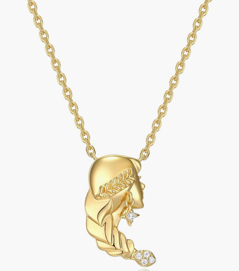 Gold Crab Zodiac Necklace Diamond Pendant Sea Crab Horoscope Jewelry Beach Crab Chain Birthday Gift Silver 925 Sterling Silver 18in.