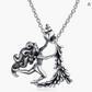 Vintage Crab Zodiac Necklace Pendant Sea Crab Horoscope Jewelry Beach Crab Chain Birthday Gift Silver 925 Sterling Silver 18in.