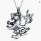 Vintage Crab Zodiac Necklace Pendant Sea Crab Horoscope Jewelry Beach Crab Chain Birthday Gift Silver 925 Sterling Silver 18in.