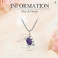 Natural Gemstone Healing Crystal Protection Cute Crab Pendant Necklace Sea Crab Jewelry Beach Crab Chain Birthday Gift Stainless Steel 18in.