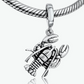 Cute Lobster Charm Bracelet Lobster Pendant Sea Lobster Jewelry Beach Crab Bracelet Birthday Gift Silver 925 Sterling Silver