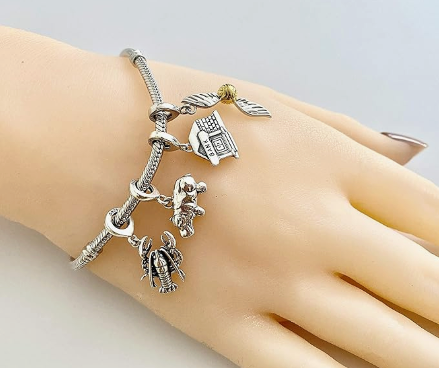 Cute Lobster Charm Bracelet Lobster Pendant Sea Lobster Jewelry Beach Crab Bracelet Birthday Gift Silver 925 Sterling Silver