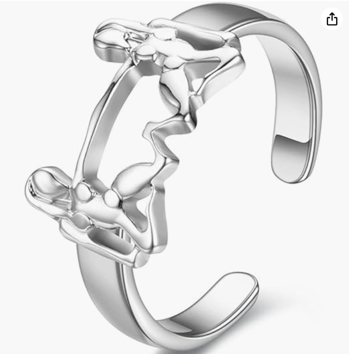 Adjustable Horoscope Zodiac Crab Ring Sea Crab Jewelry Beach Crab Ring Birthday Gift Silver Stainless Steel