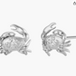 Cancer Zodiac Crab Earrings Diamond Sea Crab Earrings Crab Jewelry Beach Birthday Gift 925 Sterling Silver