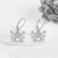 Moonstone Crab Diamond Earrings Hanging Dangle Sea Crab Earring Crab Jewelry Beach Birthday Gift 925 Sterling Silver