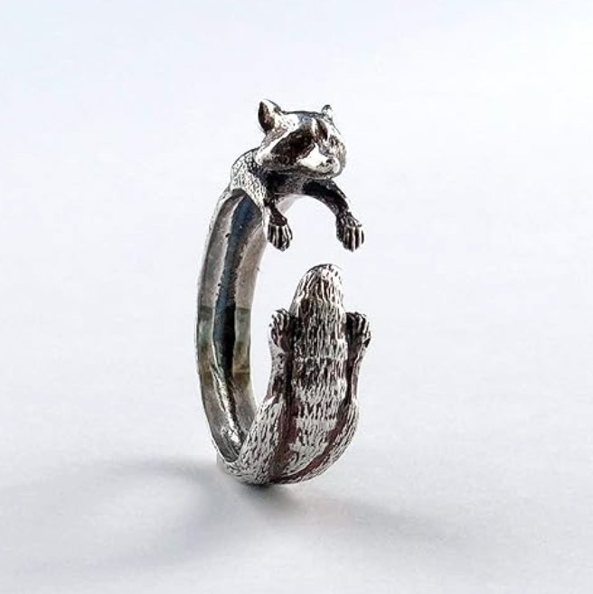 Cute Vintage Raccoon Ring Raccoon Jewelry Girls Teen Birthday Gift