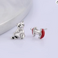 Raccoon Apple Earring Raccoon Jewelry Womens Girls Teen Birthday Gift 925 Sterling Silver