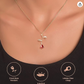 Red Rose Pendant Flower Necklace Rose Jewelry Gold Chain Womens Girls Teen Birthday Gift