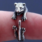 Adjustable Possum Ring Rat Ring Mouse Jewelry Womens Girls Teen Birthday Gift 925 Sterling Silver