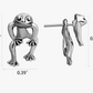 Gold Frog Earring Frog Hanging Jewelry Birthday Gift Silver Stainless Steel