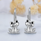 Frog Hoop Earring Frog Jewelry Birthday Gift 925 Sterling Silver