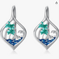 Cute Hanging Frog Earrings Frog Jewelry Womens Girls Teen Diamond Birthday Gift 925 Sterling Silver