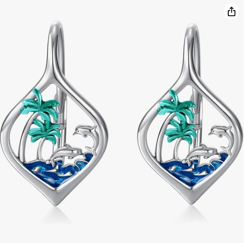 Cute Hanging Frog Earrings Frog Jewelry Womens Girls Teen Diamond Birthday Gift 925 Sterling Silver
