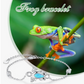 Frog Blue Opal Bracelet Chain Frog Jewelry Womens Girls Teen Birthday Gift 925 Sterling Silver