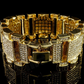 Simulated Diamond Bracelet Large Hip Hop Jewelry Iced Out Silver Bling Gold Silver Color Watch Big Square Bracelet