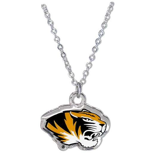 Tiger Necklace Tiger Eye Pendant Animal Chain Tiger Jewelry Gift University of Missouri Tigers 20in.