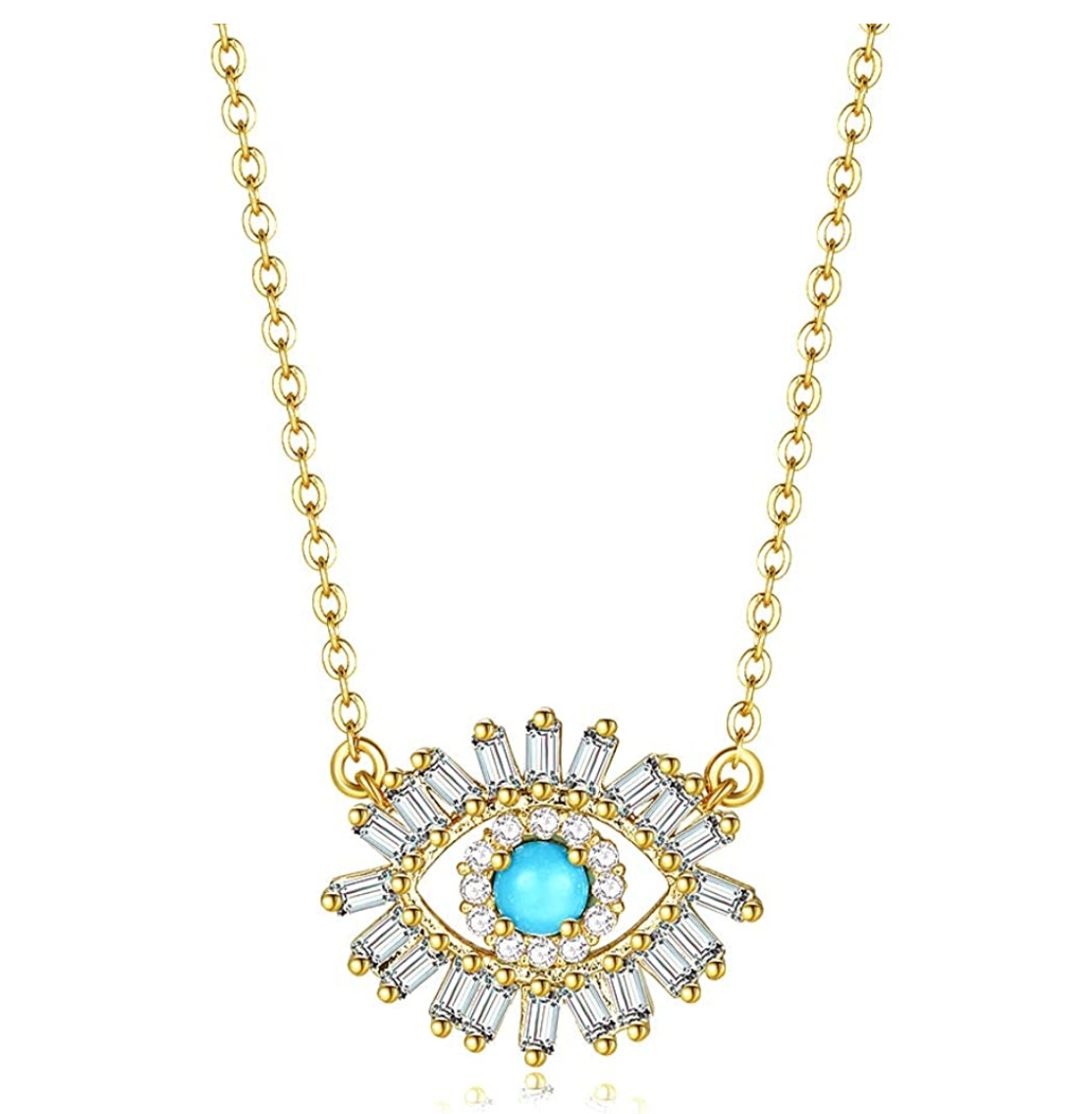 Turquoise Blue Evil Eye Diamond Jewelry Islamic Hamsa Hand Fatima Bracelet Muslim Gift Yoga Jewelry Jewish Kabbalah Crystals 18in.