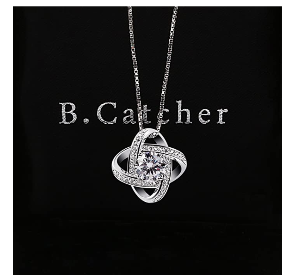 Infinity Rotary Clover Pendant Simulated Diamond Solitaire Necklace Chain 20in.