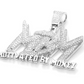 Motivated By Money Pendant Rapper Cash Money Necklace Simulated Diamond MBM CEO Chain Iced Out 24in.