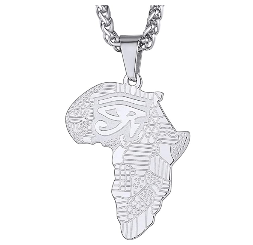 Creative Africa Map African Necklace Stainless Steel Men Jewelry Golden  Ancient Country Pendant Necklace Birthday Gift - Necklace - AliExpress