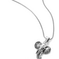 Elephant Head Pendant Lucky Elephant Chain African Jewelry 925 Sterling Silver Elephant Necklace 18in.