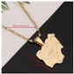 Nigeria Pendant Gold Color Metal Alloy Nigeria Chain African Jewelry Nigeria Necklace 20in.