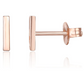 6mm Gold Color Metal Alloy Bar Earring Rose Gold Star Earring Womens Silver Heart Earrings