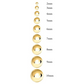 6mm Ball Earring Round Ball Gold Color Metal Alloy Earring Womens Silver Color Metal Alloy Ball Earrings