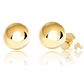 6mm Ball Earring Round Ball Gold Color Metal Alloy Earring Womens Silver Color Metal Alloy Ball Earrings