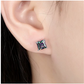 7mm Multi-Color Opal Earring Simulated-Diamond Stud 925 Sterling Silver Earring Round Cluster Womens Earrings Square Princess Cut Emerald Baguette