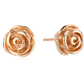 10mm 925 Sterling Silver Rose Flower Earring Silver Rose Gold Earring Womens Stud Earrings