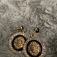 Big Medusa Lion Earrings Women's Circle Diamond Gold Earring Hip Hop Jewelry Stainless Steel